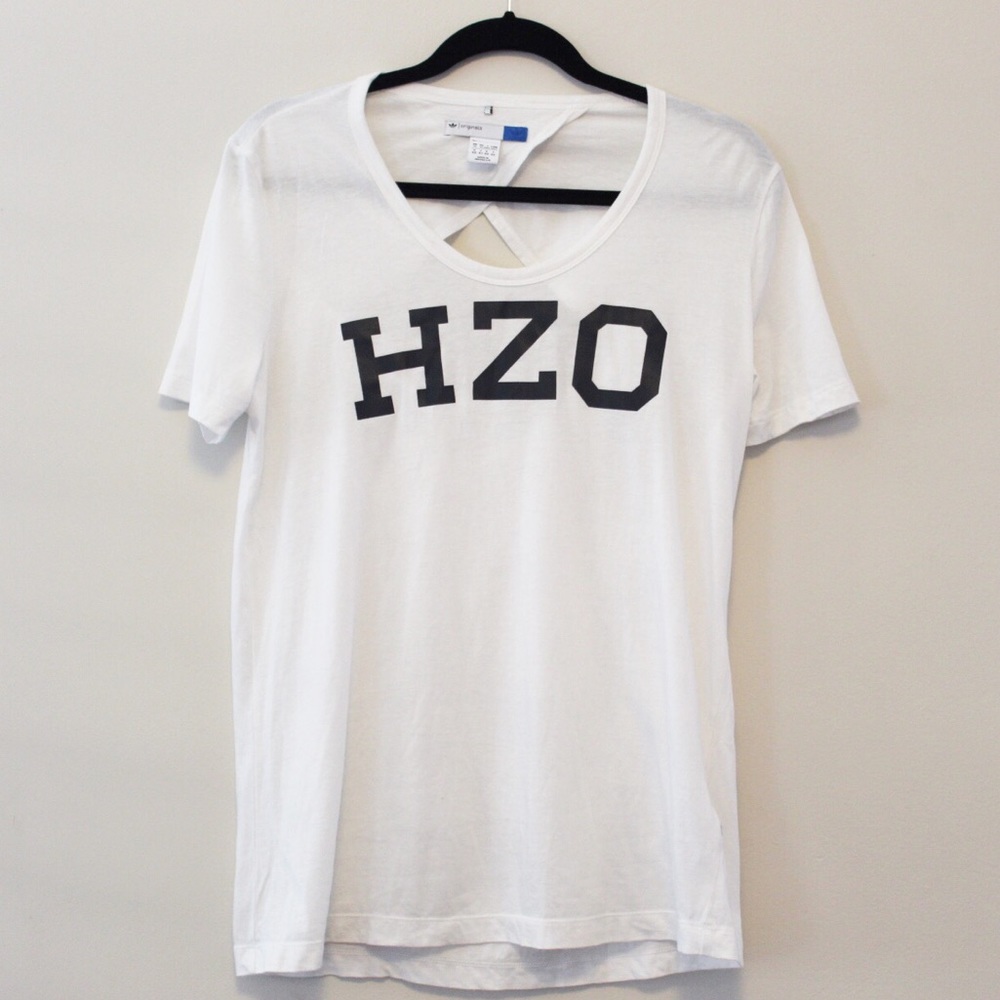 Adidas Originals White Graphic T-Shirt Medium